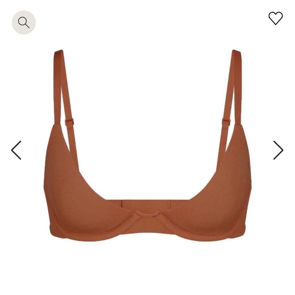 Skims fits everybody plunge bra in bronze